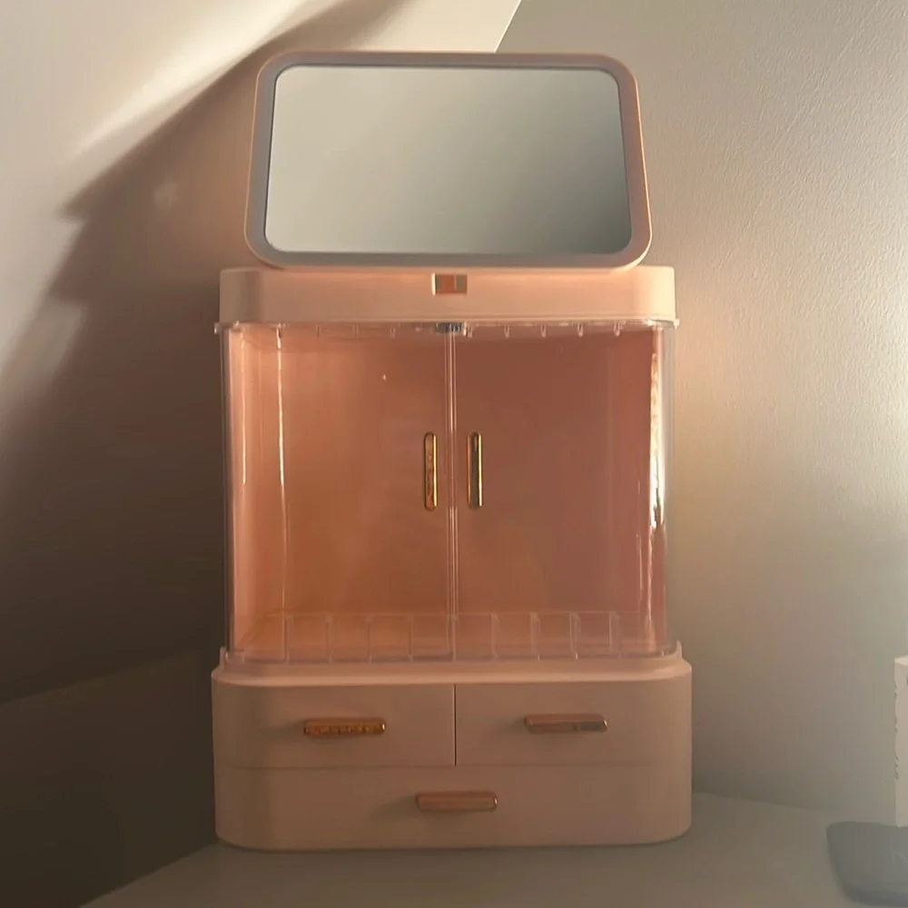 skincare and makeup holder